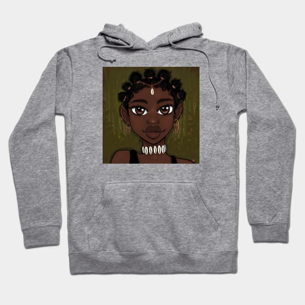 Nubian Hoodie by bananapeppersart